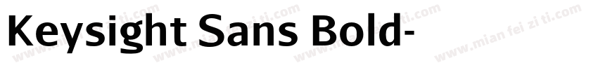 Keysight Sans Bold字体转换